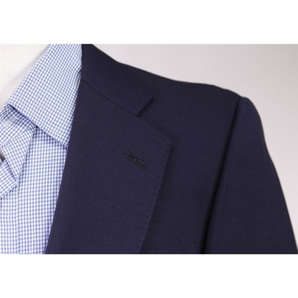 Paul Stuart Navy Blue Wool Mohair Gold Metal Button Blazer Jacket 38S - Picture 4 of 9